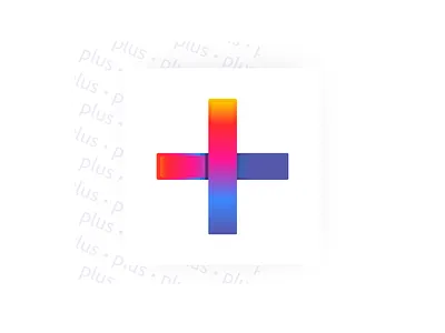 PluS Mark adobe app branding clean design icons identity illustration logo mark minimal plus rainbow symbol symbol icon ui ux vector web website