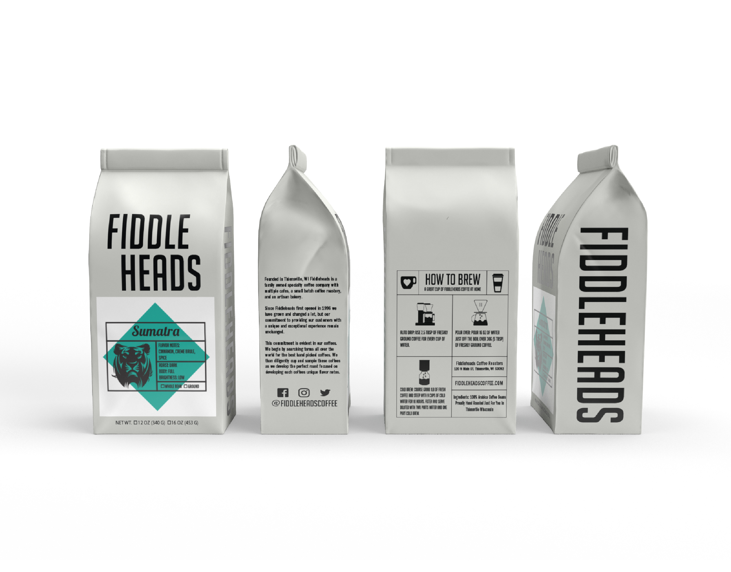 Example of Fiddleheads Coffee Bags