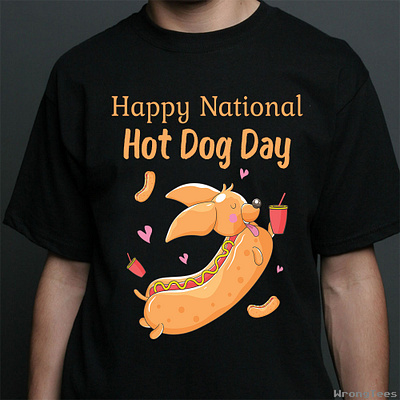 hot dog business design illustration minimallogo professionallogo teespring tshirt typography