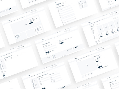 Wemer - Magento 2 Wireframe for Adobe XD clean ecommerce eshop kit magento prototype shop simple template ui ux web wf wireframe xd