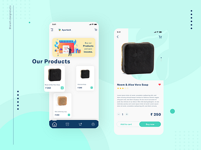 Ayurvedic - online shopping app animation app ayurvedic cart design dribbble illustration logo minimal online shopping product prototype animation soap ui ux xd