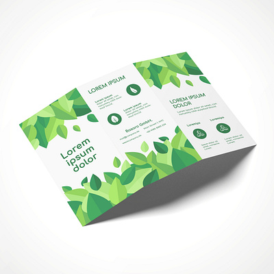 Brochure Design Leaf Organic brochure brochure design creative creativity design designer flyer flyer design leaf minimal modern organic typography