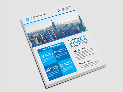 Corporate Flyer a4 branding clean corporate creative flyer marketing modern