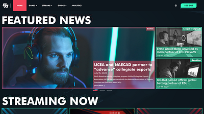 Gamer's Alcove (Teaser) design esport games ui ux webdesign