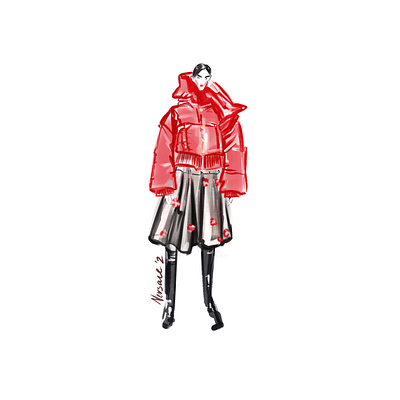 Versace Pre-fall 2020 collection branding cartoon design digital illustration fashion art fashion design fashion illustration illustration sketch stylized