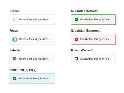 Question Type 3 of 4: Multiselect checkbox checkboxes correct edtech formdesign forms incorrect multiselect product design quiz states tutorial ui user experience ux uxui