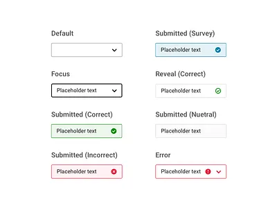 Question Type 2 of 4: Pulldown answer correct dropdown dropdown ui form form design forms incorrect product design pulldown questions quiz test tutorial ui ux uxui