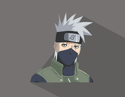 kakashi the copy ninja illustration vector