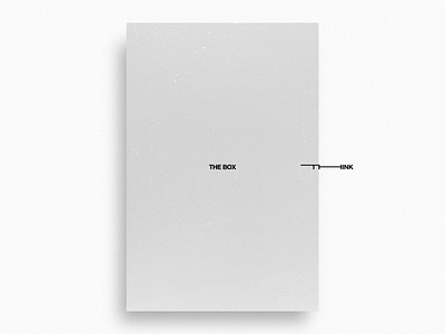 Think outside the box | day 30 abstract blackandwhite box brand identity clean design clever conceptual daily type exokim experimental experimental type minimal minimalist modern poster design think think outside the box type design typography typography poster