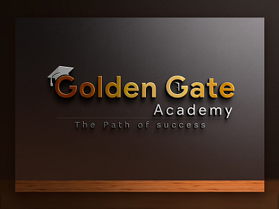 Academy Logo academy brand design branding gold golden gredient logo logo design logodesign logos logotype marketing mockup nagative space professional professional logo school symbol symbols typography