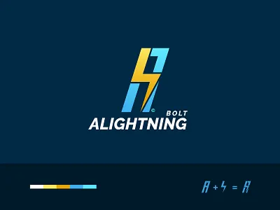 A Lightning Bolt Logo Design brand identity branding daily logo daily logo challenge design illustration light lightning lightning bolt lightning logo logo logo design logodesign logos vector