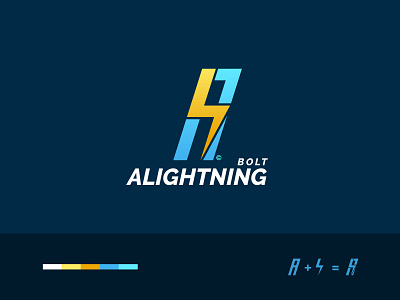 A Lightning Bolt Logo Design brand identity branding daily logo daily logo challenge design illustration light lightning lightning bolt lightning logo logo logo design logodesign logos vector