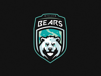 polar bear mascot logo branding design illustration logo mascot vector