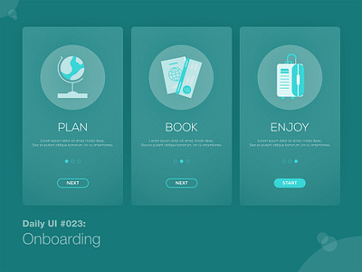 Daily UI #023: Onboarding 100 days challenge 100 days of ui app design daily 100 challenge dailyui design challenge happy learning learning is fun onboarding travel app ui uidesign uiux