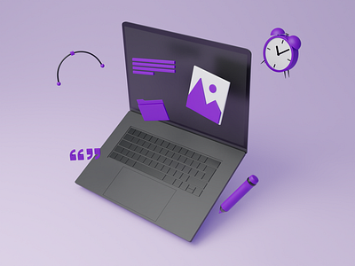 Freelance Designer - 3D Illustration 3d 3d art 3d illustration blender cinema4d design illustraion ui ux web website website design