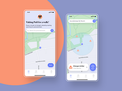 Doggomap App - Ux/Ui app app design design dog app dribbble map pet app product design scenario ui uidesign ux