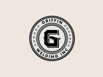 Griffin Welding badgedesign branding design logo logodesign typography vector vintage badge