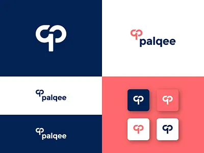 palqee branding logo design - pq letter logo 3d 3d logo app arrow brand design brand identity crative logo flat flatdesign icon iso latter logo logodesign mimimal mimimal logo mordan logo professional logo
