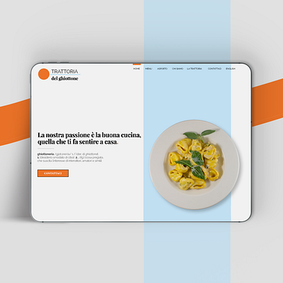 Food Home Page // UX/UI Design atypical branding design escuadra italy logo minimal mobile design restaurant restaurant app ui ux webdesign