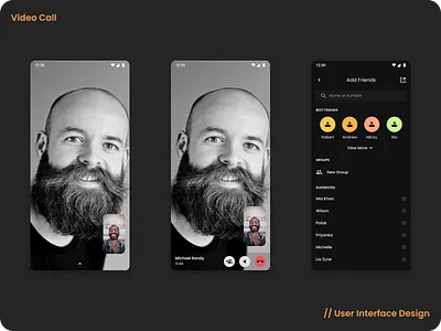 Video Call bottomsheet branding cards cred creddesign creditcard cuberto dark ui design illustration materialdesign ui