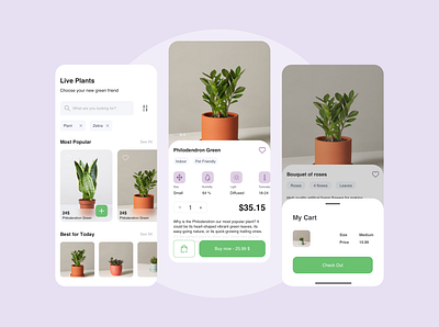 Live Plants | Buying App ecommerce ecommerce app ecommerce shop liveplants mobile mobile app mobile design plants