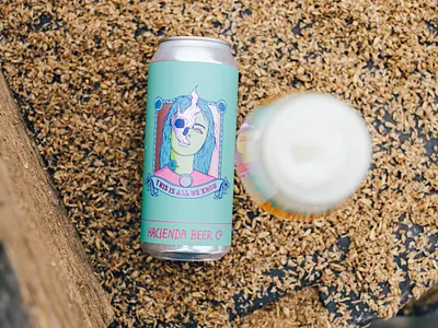 This Is All We Know beer art beer can beer label branding design illustration labeldesign vectorart vintage badge