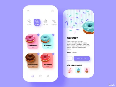 Sweet Shop ui adobe xd app cake donut pink sweet ui uidesign uiux userinterface ux uxui web website