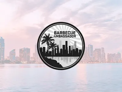 Barbecue Ambassodar presentaion badge branding design illustration illustrator lettering logo logo design retro badge vintage