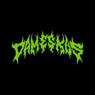 DAMESKUS LOGO apparel artwork artworkforsale clothing brand clothing design commission design design graphic illustration merch design merchandise punk skateboard tshirt design typography