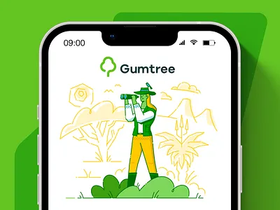 Gumtree SA - App Illustrations branding character characters design geometric graphic design icon illustration line spot illustration vector