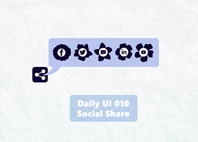 DailyUI 010: Social Share daily ui dailyui dailyui010 design design app ui uiux ux web design webdesign