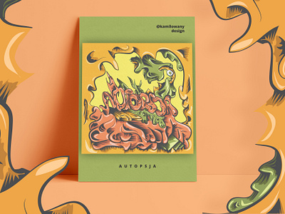 Autopsy - CD Cover Rap album / Illustration abstract art cd cd case cd cover cd design colorful coral detail digital digital art green hip hop illustration illustrator music orange poster print rap