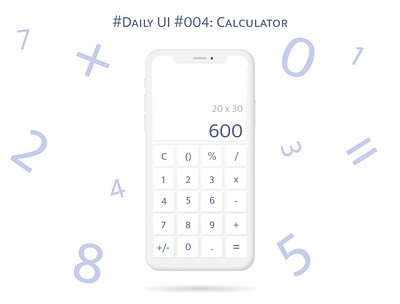 #Daily UI #004: Calculator branding dailyui dailyuichallenge design illustration ui ux web website