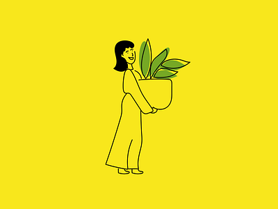 Plant Lover 100daychallenge 100daysofillustration design doodle doodles illustration illustrationoftheday illustrator minimal sketches