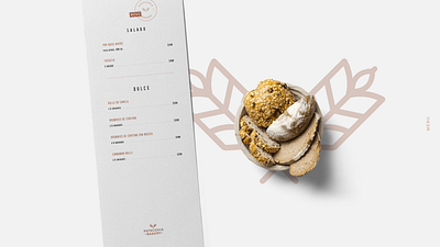 MENU - PATAGONIA BAKERY brand identity branding bread caramel design wheat