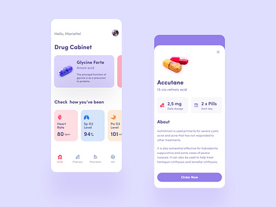 Pills & Drugs Management App app drugs drugstore figma health app health care managment medical app medicine mobile app pills planner reminder ui design user inteface ux design