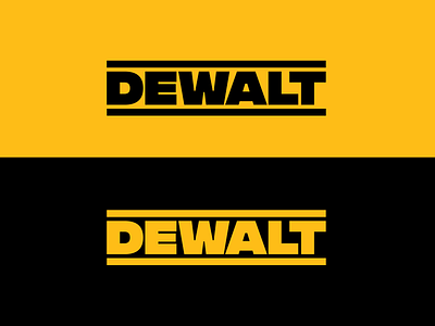 DeWALT Logo Redesign Proposal branding concept design dewalt logo logo design power tools redesign tools vector