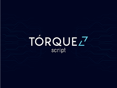 Torquez Scrip brand identity branding code design logo script techlogo typography