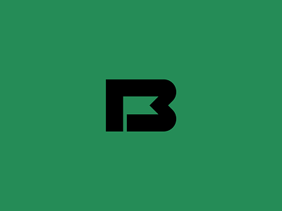 B b flag icon letter logo shape symbol