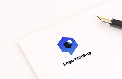 Free Minimal Logo Mockup on Paper freebie freebies mockup mockup design mockup psd mockup template mockups psd