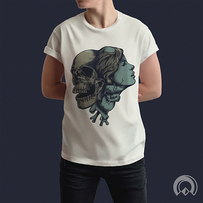 skull angel brand branding design designs fire illustration logo skull sports vector