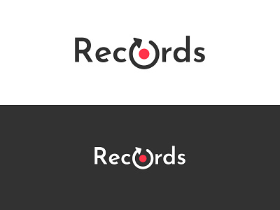 Records Logo - Daily Logo #36 adobe illustrator branding dailylogochallenge design flat logo logo design record label