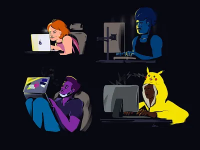 We're coders, not colors art digitalart diversity drawing engineers graphic design hiring illustration procreate recruiting software software engineer