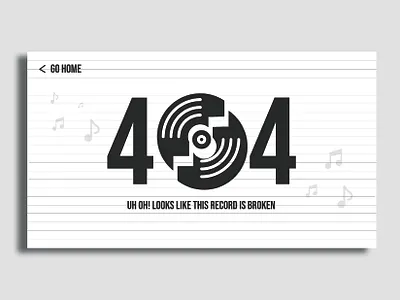 Daily UI 008 404 dailyui dailyui008 design record ui
