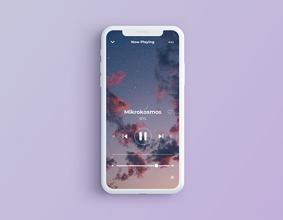 Music Player App army bts design ios minimal mobile app mobiledesign music app music player music player app music player ui ui uidesign userinterfacedesign uxdesign