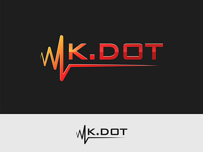 K.Dot Beat Production beat brand design branding design dot drill music k letter logo modern logo music producer production rap vector logo wordmark