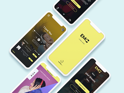 e-music cloud - mobile app app design ui