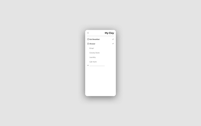 Daily UI Challenge #42 Todo List app dailyui design list minimal todolist typography ui