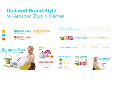 Amazon Toys & Games Refresh amazon brand brand design branding swiss design visual design web design