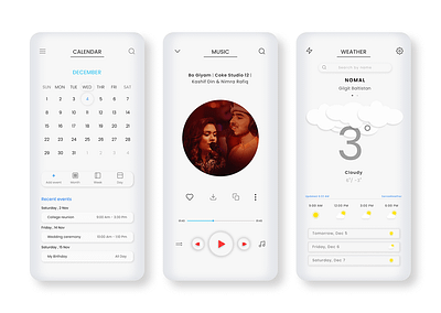 Mobile UI/UX Design - 3D 3d effect adobe photoshop adobe xd app figma minimal mobile mobile app design mobile interface mobile ui mockup ui uidesign ux uxdesign